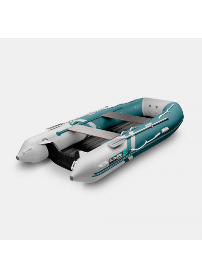 Лодка ПВХ GLADIATOR E420S (морской зеленый/белый)