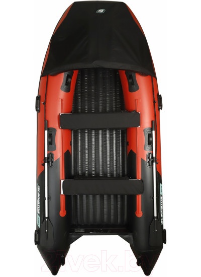 Лодка ПВХ GLADIATOR E350PRO нднд (красный/черный)