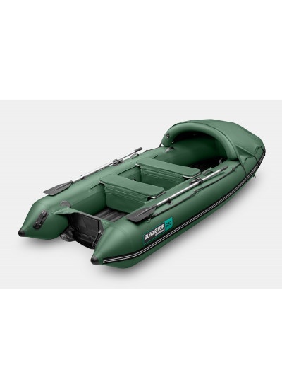 Лодка ПВХ GLADIATOR E350PRO (зеленый)