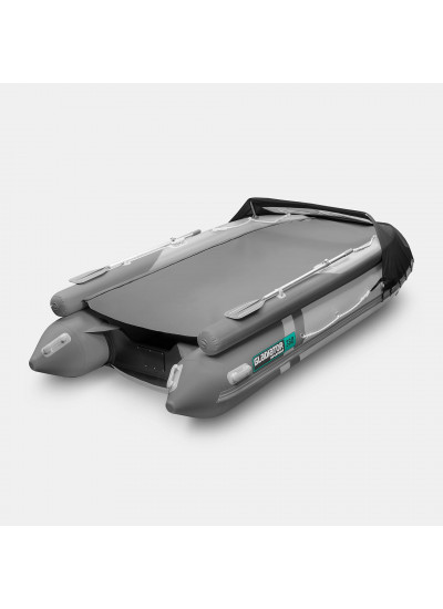 Лодка ПВХ GLADIATOR E380X (светло-темно-серый)