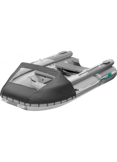 Лодка ПВХ GLADIATOR E380X (светло-темно-серый)