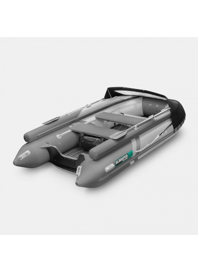 Лодка ПВХ GLADIATOR E420X (светло-серый/темно-серый)