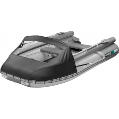 Лодка ПВХ GLADIATOR E420X (светло-серый/темно-серый)