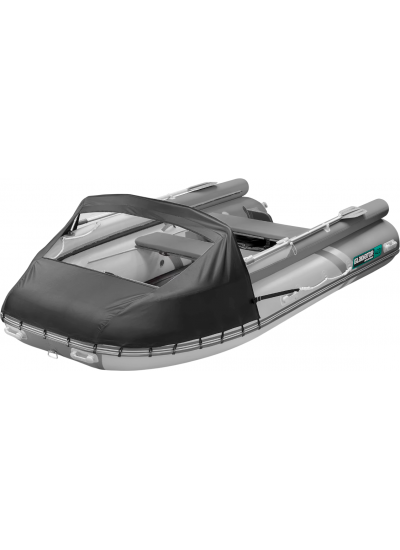 Лодка ПВХ GLADIATOR E420X (светло-серый/темно-серый)