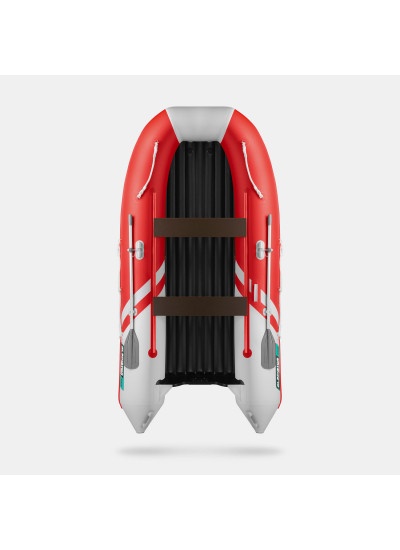 Лодка ПВХ GLADIATOR E350S (красный/белый)