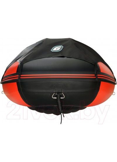 Лодка ПВХ GLADIATOR E350PRO нднд (красный/черный)