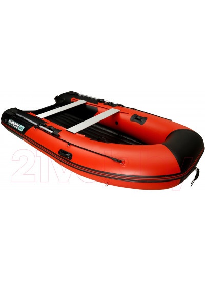Лодка ПВХ GLADIATOR E350PRO нднд (красный/черный)