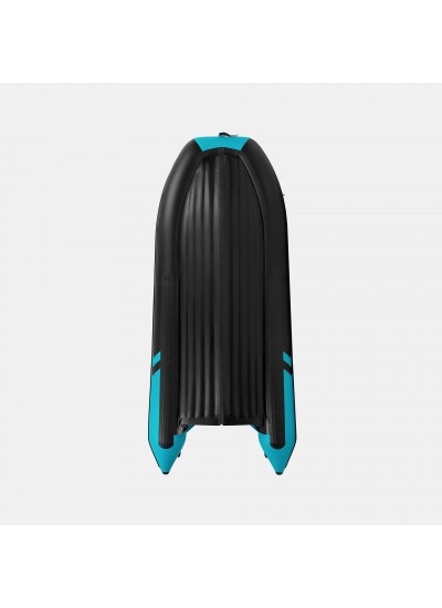 Лодка ПВХ GLADIATOR E450PRO (черный/бирюзовый)