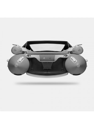 Лодка ПВХ GLADIATOR E380X (светло-темно-серый)
