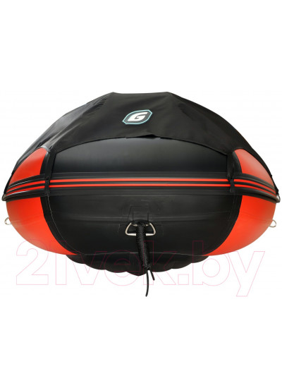 Лодка ПВХ GLADIATOR E420PRO нднд (красный/черный)