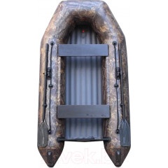 Лодка ПВХ Leader Boats Моторная килевая Тайга НД-270 / 4382022 (камуфляж)