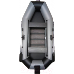 Лодка ПВХ Vivax К300Т с ковриком-сланью (без киля, серый/черный)