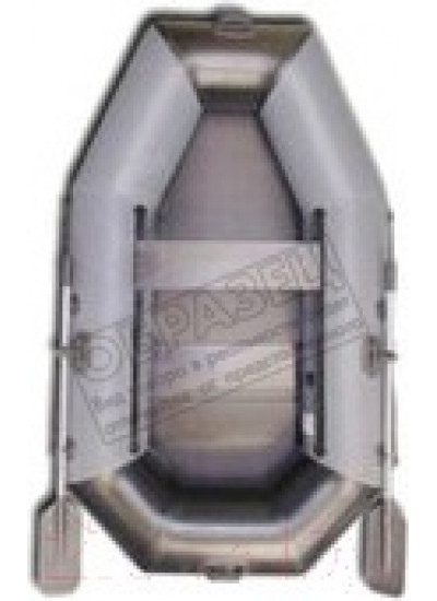 Лодка ПВХ Vivax К220 с полом-книгой (без киля, серый/черный)