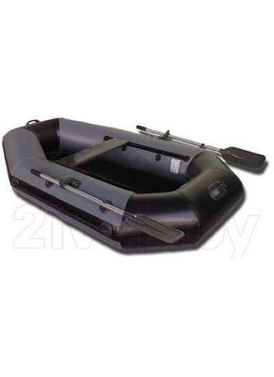 Лодка ПВХ Vivax К220 с полом-книгой (без киля, серый/черный)