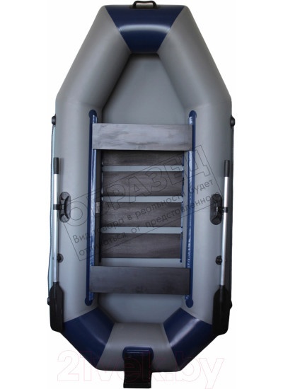 Лодка ПВХ Vivax К280Т с полом-сланью (без киля, серый/черный)