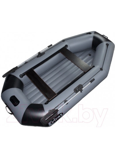 Лодка ПВХ Vivax К300Т НДНД (без киля, серый/черный)