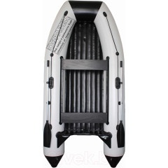 Лодка ПВХ Vivax Т360Р с жестким полом (с килем, серый/черный)