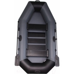 Лодка ПВХ Vivax К250 с ковриком-сланью (без киля, серый/черный)