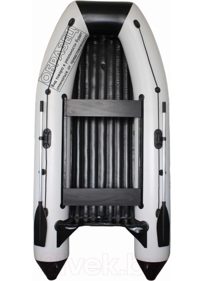 Лодка ПВХ Vivax Т360Р с жестким полом (с килем, серый/черный)