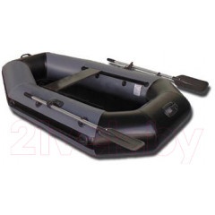 Лодка ПВХ Vivax К220 с полом-книгой (без киля, серый/черный)