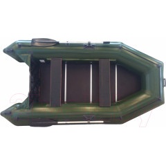 Лодка ПВХ Vivax Т300 с полом-книгой (с килем, серый/черный)