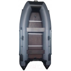 Лодка ПВХ Vivax Т300Р с жестким полом (с килем, серый/черный)