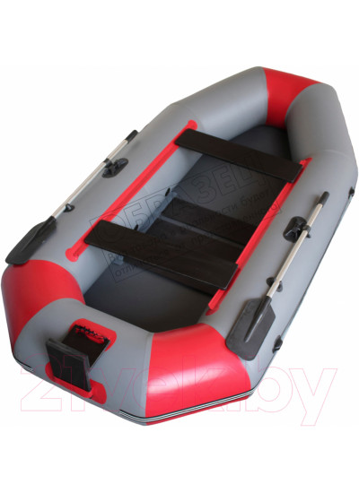 Лодка ПВХ Vivax К280Т с полом-книгой (без киля, серый/черный)