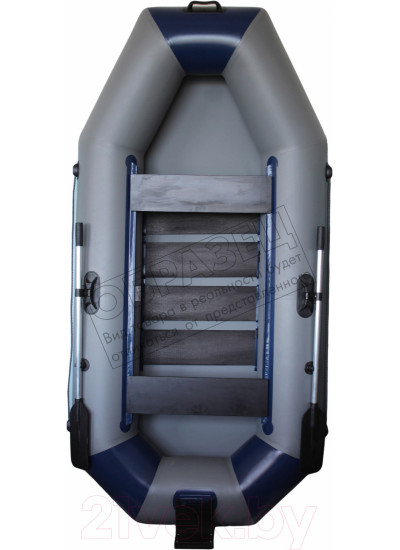 Лодка ПВХ Vivax К280Т с полом-книгой (без киля, серый/черный)