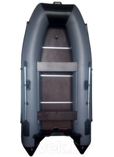 Лодка ПВХ Vivax Т300 с полом-книгой (без киля, серый/черный)