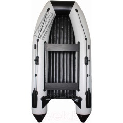 Лодка ПВХ Vivax Т360Р с жестким полом (с килем, серый/черный)