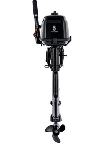 Лодка ПВХ Муссон 2400 (серый, с лодочным мотором Parsun T 5 BMS)