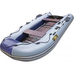 Лодка ПВХ Муссон 3400 СК (серый/синий)
