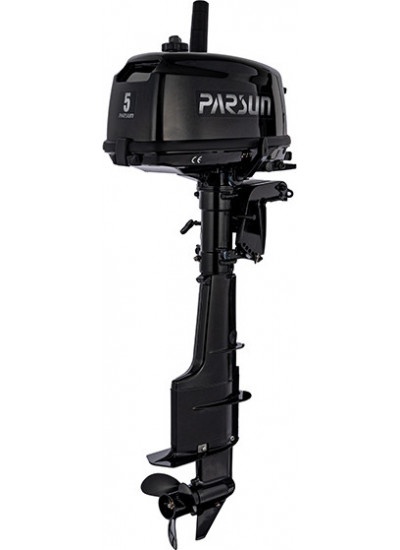 Лодка ПВХ Муссон 2400 (серый, с лодочным мотором Parsun T 5 BMS)