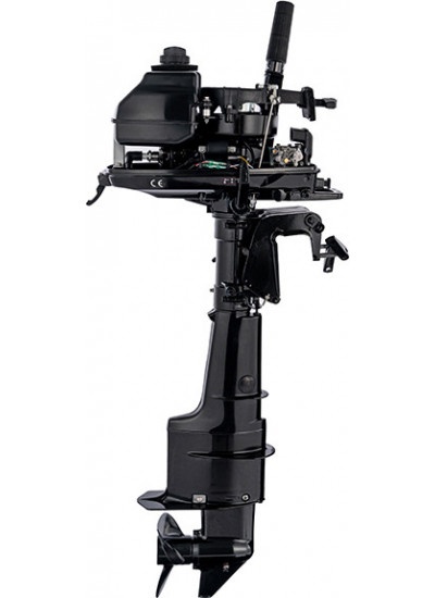 Лодка ПВХ Муссон 2400 (серый, с лодочным мотором Parsun T 5 BMS)