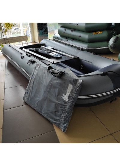 Лодка ПВХ Муссон 3400 СК (серый/синий)