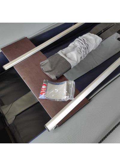 Лодка ПВХ Муссон 3400 СК (серый/синий)