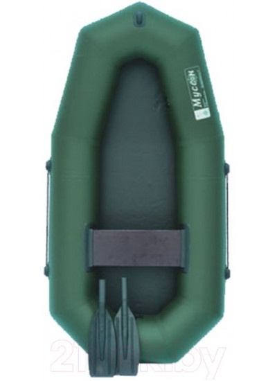 Лодка ПВХ Муссон R-195 с гребками (зеленый)