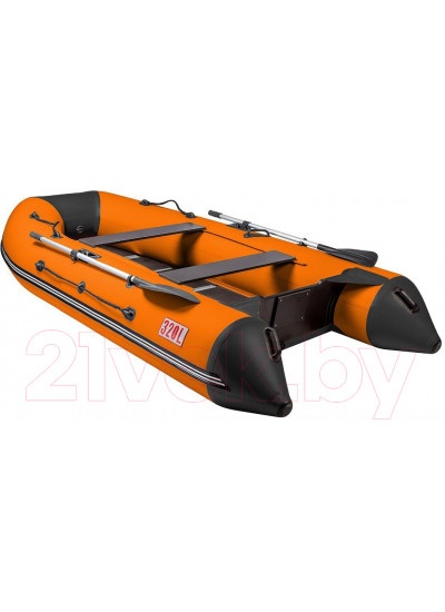 Лодка ПВХ Тонар Алтай 320L (оранжевый/черный)
