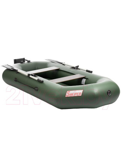 Лодка ПВХ Тонар Шкипер А260НТ (зеленый)