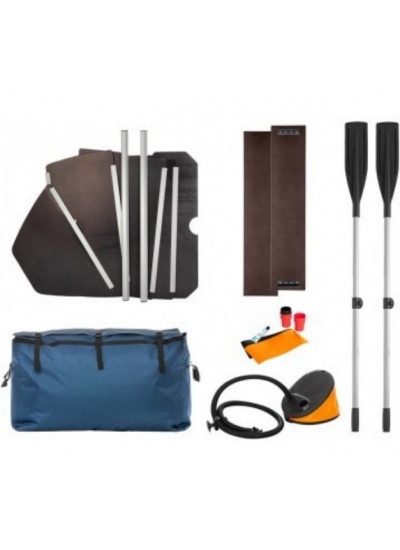 Лодка ПВХ Тонар Алтай 340L (оранжевый/черный)