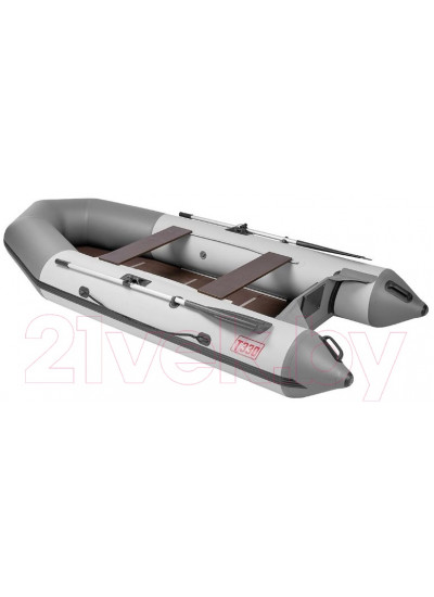 Лодка ПВХ Тонар Капитан Т330 слань+киль / 4897019 (белый/серый)