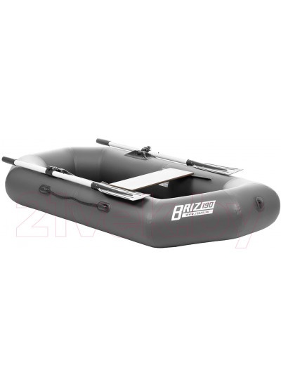 Лодка ПВХ Тонар Бриз 190 с веслами (серый)