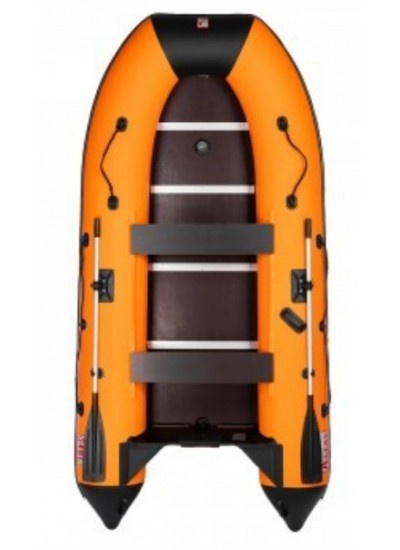 Лодка ПВХ Тонар Алтай 340L (оранжевый/черный)