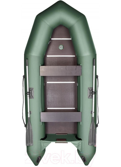 Лодка ПВХ Тонар Капитан Т330 слань+киль / 4897020 (зеленый)