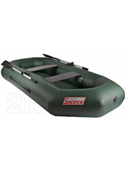 Лодка ПВХ Тонар Шкипер А260 (зеленый)