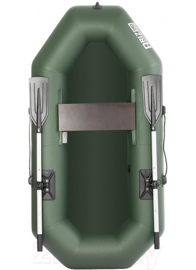 Лодка ПВХ Тонар Бриз 190 с веслами / 6852863 (зеленый)