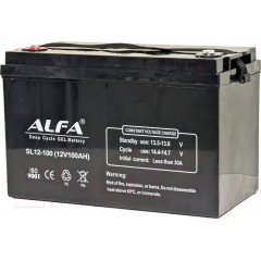 Аккумулятор лодочный ALFA battery SL12-100 (100 А/ч)