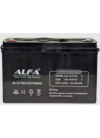Аккумулятор лодочный ALFA battery SL12-100 (100 А/ч)