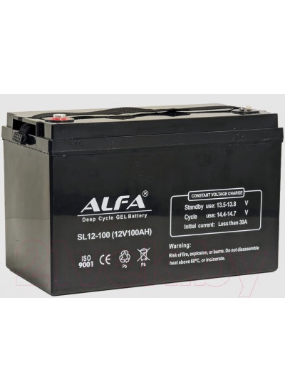 Аккумулятор лодочный ALFA battery SL12-100 (100 А/ч)