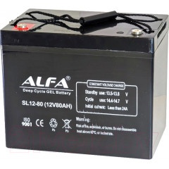 Аккумулятор лодочный ALFA battery SL12-80 (80 А/ч)